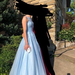 JVINI baby blue prom dress size 0 PRICE NEGOTIABLE